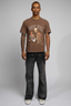 Wolves Graphic T-Shirt - Brown